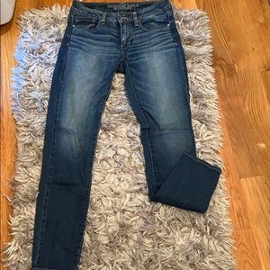 Dark Blue American Eagle Skinny Jeans